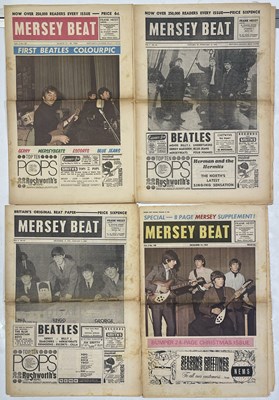 Lot 191 - ORIGINAL ISSUES OF MERSEY BEAT MAGAZINE WITH BEATLES COVERS.