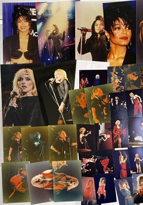 Lot 124 - FEMALE STARS - 1980S PHOTO COLLECTION INC DEBBIE HARRY / BLONDIE / TINA TURNER.