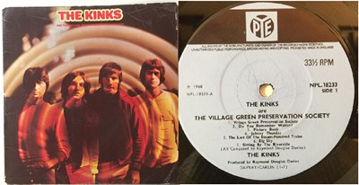 Lot 97 - THE KINKS - ARE THE VILLAGE GREEN PRESERVATION SOCIETY LP (ORIGINAL UK MONO PRESSING - NPL 18233)