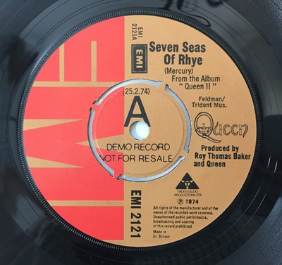 Lot 262 - QUEEN - SEVEN SEAS OF RHYE C/W SEE WHAT A FOOL I'VE BEEN 7" (DEMO - EMI 2121)