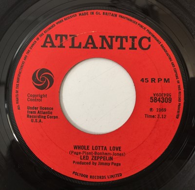 Lot 285 - LED ZEPPELIN - WHOLE LOTTA LOVE 7" (584309 - UK STEREO ORIGINAL)