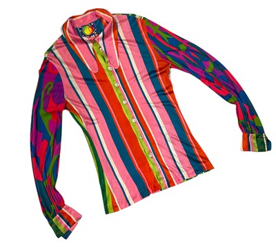 Lot 252 - BEATLES INTEREST - ORIGINAL C 1968 APPLE BOUTIQUE SHIRT DESIGNED BY THE FOOL.