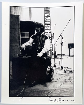 Lot 213 - THE BEATLES - FRANK HERMANN SIGNED 1/1 GEORGE HARRISON PHOTO PRINT.