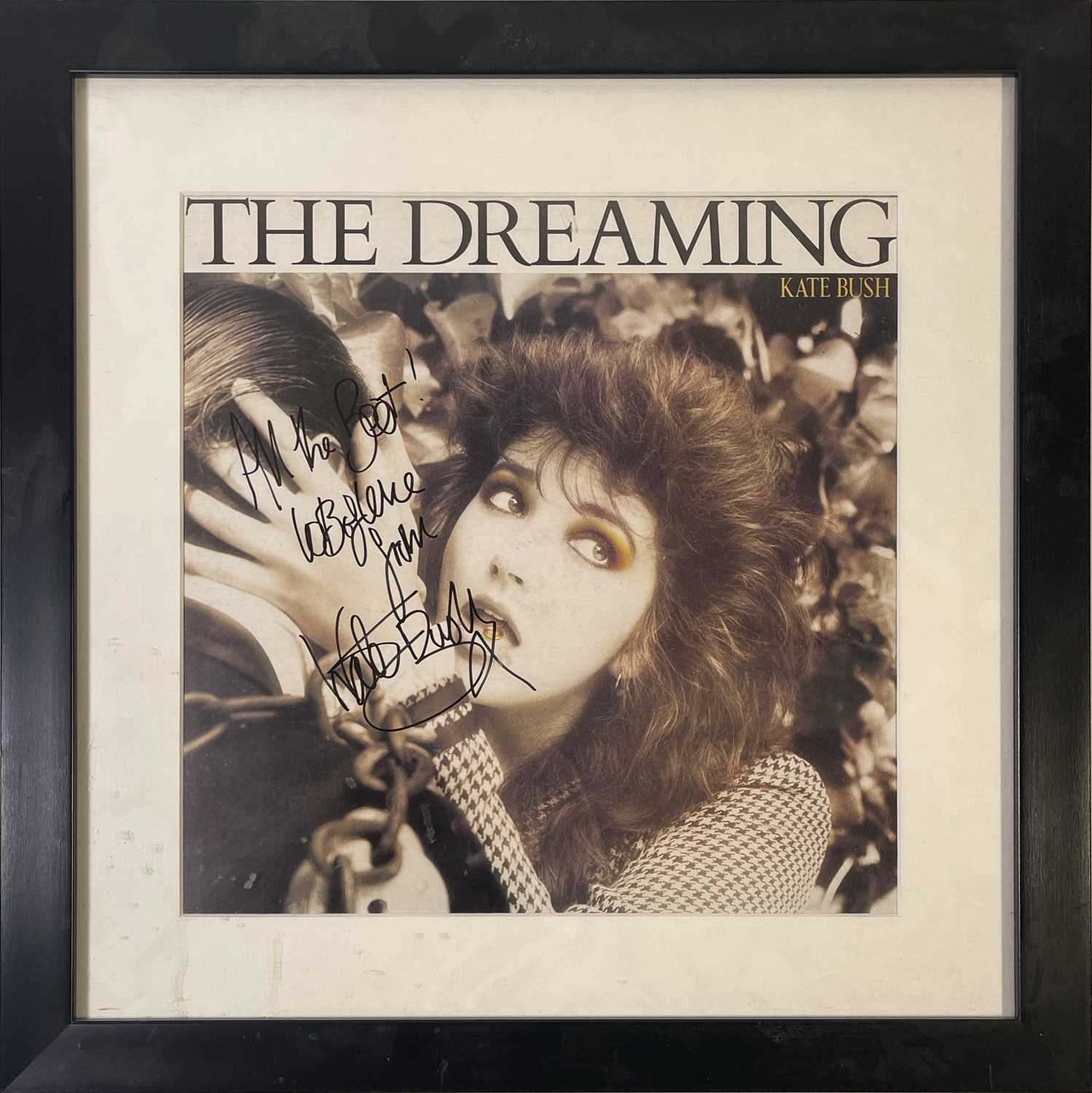 Lot 267 - KATE BUSH - SIGNED 'THE DREAMING' SLEEVE.