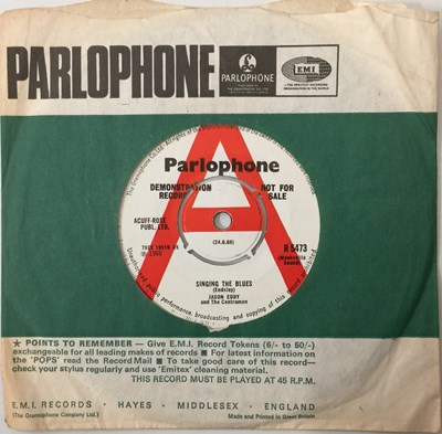 Lot 306 - JASON EDDY - SINGING THE BLUES 7" (DEMO - R5473)