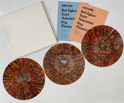 Lot 337 - BOB DYLAN - SAINT VALENTINES MASSACRE LP (SWIRL VINYL - TMOQ - S-117)