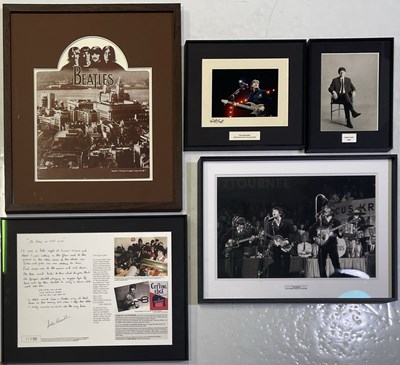 Lot 177 - THE BEATLES - FRAMED PRINTS AND PHOTOGRAPHS.