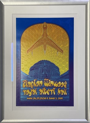Lot 443 - ERIC CLAPTON - TWO FRAMED, LIMITED EDITION TOUR POSTERS.