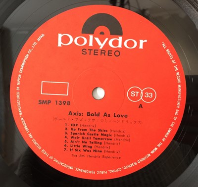 Lot 255 - THE JIMI HENDRIX EXPERIENCE - BOLD AS LOVE (SMP-1398 - 1969 JAPANESE PRESS)
