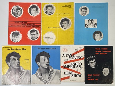 Lot 106 - CONCERT PROGRAMME COLLECTION INC GENE VINCENT AND EDDIE COCHRAN TOUR.