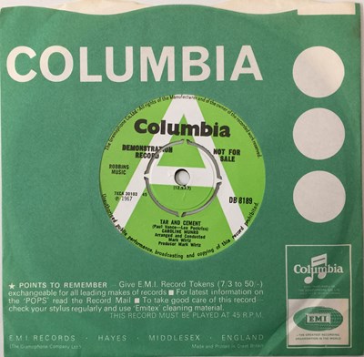 Lot 385 - CAROLINE MUNRO - TAR AND CEMENT/ THE SPORTING LIFE 7" (UK DEMO - COLUMBIA - DB 8189)