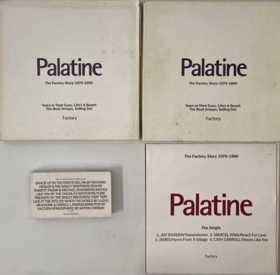 Lot 432 - VARIOUS - PALATINE: THE FACTORY STORY 1979-1990 (LP/ CD BOX SETS/ 12"/ VHS PACK)
