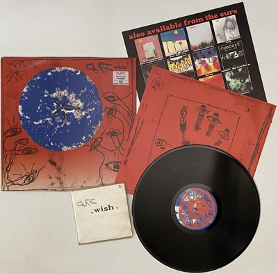 Lot 409 - THE CURE - WISH LP (FIXH 20 - EUROPEAN PRESSING) / TEST PRESSING CD