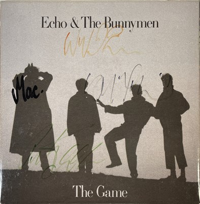 Lot 42 - MUSIC MEMORABILIA INC SIGNED ECHO AND THE BUNNYMEN / JAPAN 7" SLEEVES.