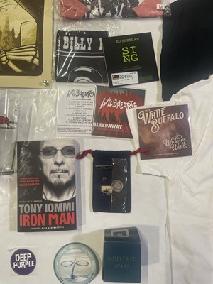 Lot 43 - PROMOTIONAL MUSIC MEMORABILIA INC U2 PROMO UMBRELLA.