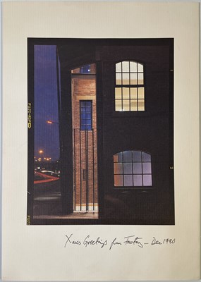 Lot 500 - FACTORY RECORDS - ORIGINAL 1990 CHRISTMAS PRINT.
