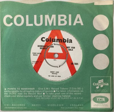 Lot 487 - THE SONS OF FRED - SWEET LOVE 7" (DEMO - DB7605)