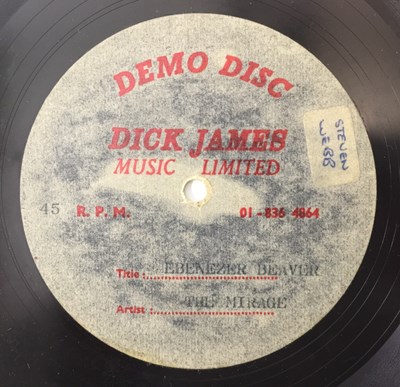 Lot 490 - THE MIRAGE - EBENZER BEAVER 7" ACETATE (UNRELEASED)