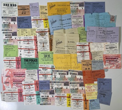 Lot 115 - 1970S/80S TICKET ARCHIVE INC MADONNA / THE WHO / THE POLICE ETC.