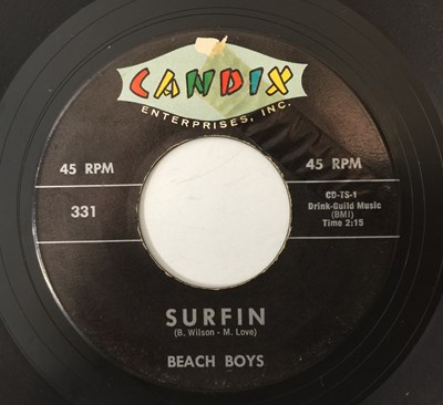 Lot 501 - BEACH BOYS - SURFIN 7" (1ST US PRESSING - CANDIX 331)