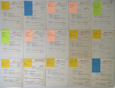 Lot 45 - BBC TRANSCRIPTION DISC CUE SHEETS - TOP OF THE POPS.