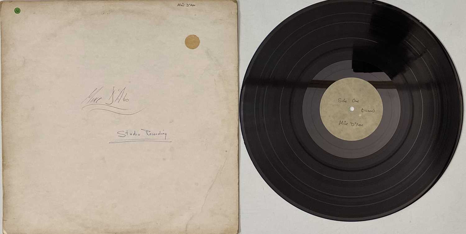 Lot 505 - MIKE D'ABO - UNRELEASED 1972 ACETATE LP RECORDING