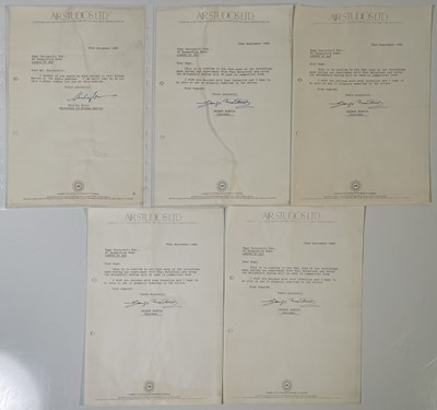 Lot 237 - GEORGE MARTIN - ORIGINAL SIGNED 1982 LETTER.