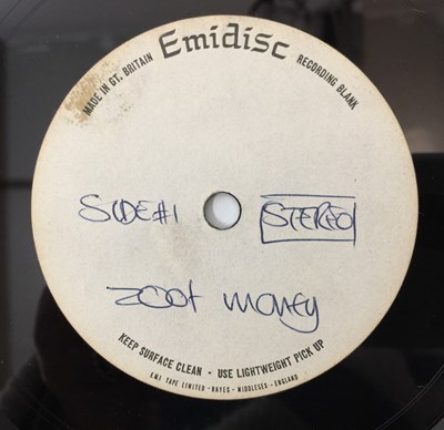 Lot 510 - ZOOT MONEY - ZOOT MONEY LP (1970 EMIDISC ACETATE RECORDING)