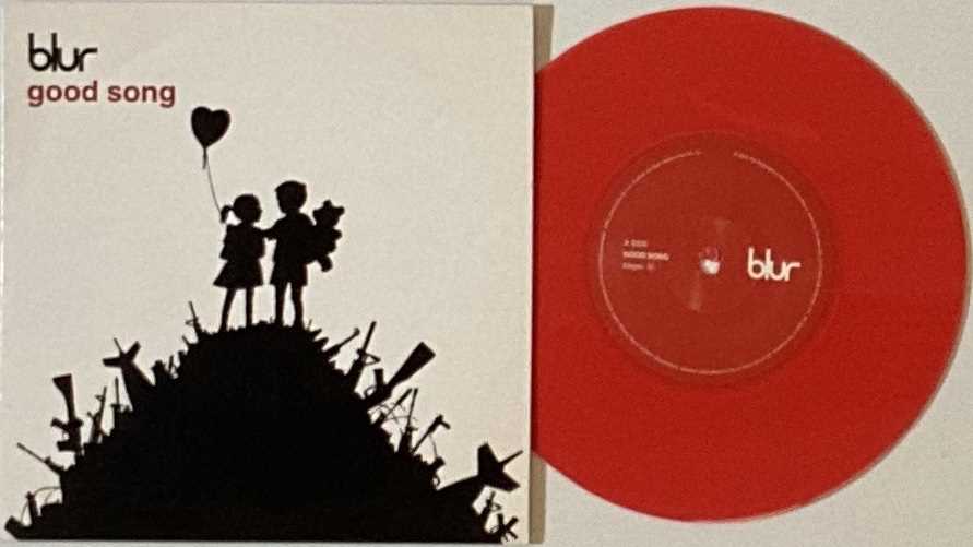 Lot 126 - BLUR - GOOD SONG 7" (RED VINYL BANKSY DESIGNED SLEEVE - PARLOPHONE R 6619)