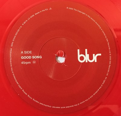 Lot 126 - BLUR - GOOD SONG 7" (RED VINYL BANKSY DESIGNED SLEEVE - PARLOPHONE R 6619)