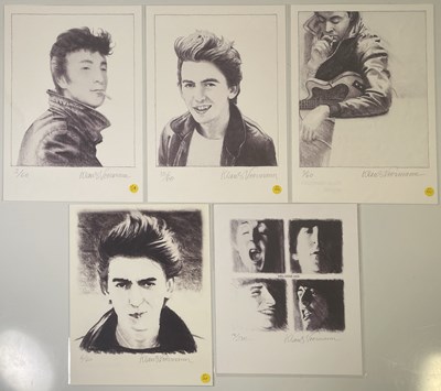 Lot 179 - THE BEATLES - KLAUS VOORMANN SIGNED PRINTS.