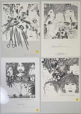 Lot 180 - THE BEATLES - KLAUS VOORMANN SIGNED REVOLVER PRINTS.