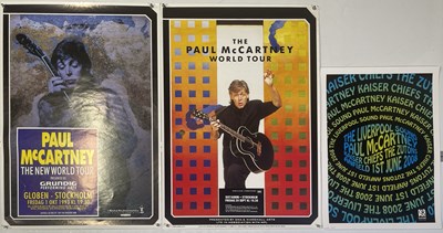 Lot 221 - THE BEATLES - PAUL MCCARTNEY CONCERT POSTERS AND PRINTS.