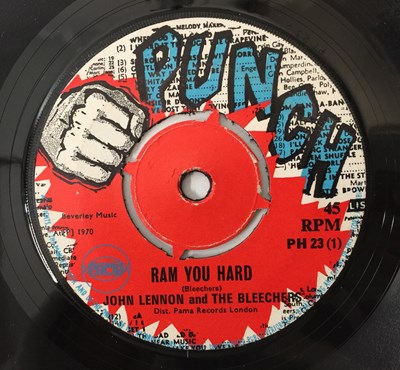 Lot 19 - JOHN LENNON AND THE BLEECHERS - RAM YOU HARD 7" (PH 23)