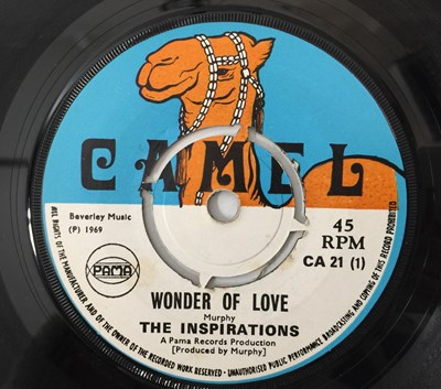 Lot 21 - THE INSPIRATIONS - WONDER OF LOVE 7" (CAMEL CA 21)