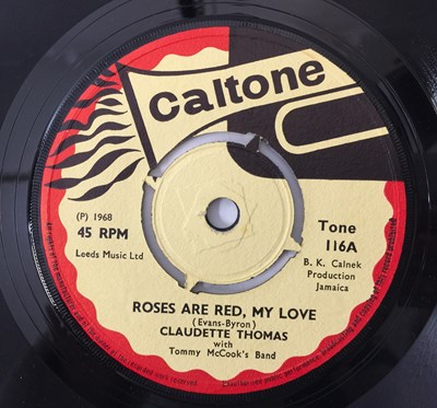 Lot 22 - CLAUDETTE THOMAS - ROSES ARE RED, MY LOVE 7" (CALTONE 116 - UK ORIGINAL)
