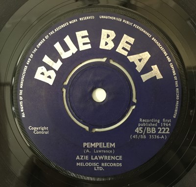 Lot 25 - AZIE LAWRENCE - PEMPELEM / LOVERS UNDERSTAND 7" (BLUE BEAT BB 222)