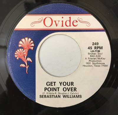 Lot 26 - SEBASTIAN WILLIAMS - GET YOUR POINT OVER 7" (OVIDE 249)