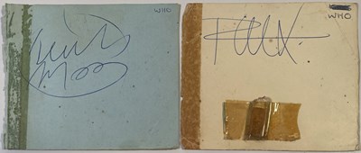 Lot 274 - THE WHO - PAGES SIGNED BY KEITH MOON AND PETE TOWNSHED.