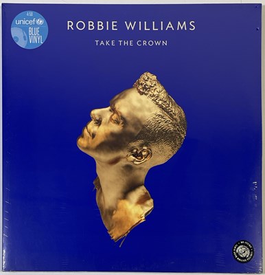 Lot 570 - ROBBIE WILLIAMS - TAKE THE CROWN LP (LIMITED/ UNICEF BLUE VINYL - NEW & SEALED - 3716805)