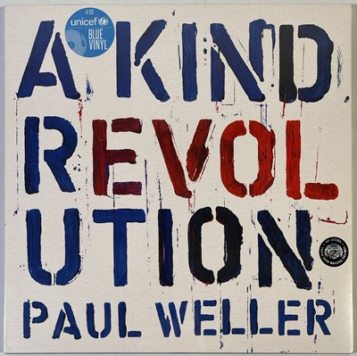 Lot 573 - PAUL WELLER - A KIND REVOLUTION LP (LIMITED/ UNICEF BLUE VINYL - NEW & SEALED - 0190295845261)