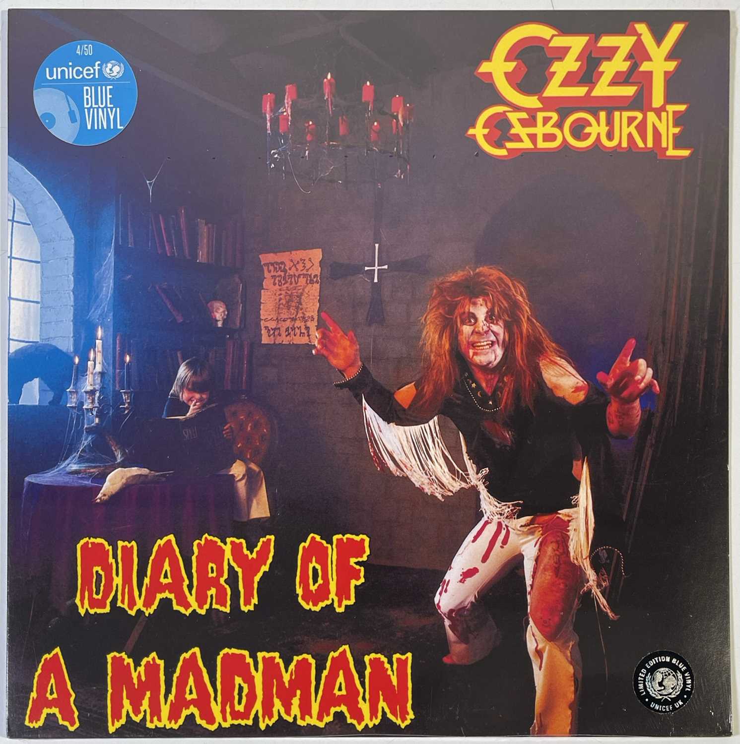 Lot 581 - OZZY OSBOURNE - DIARY OF A MADMAN LP (LIMITED/ UNICEF BLUE VINYL - NEW & SEALED - 190759111819)