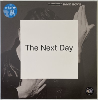 Lot 584 - DAVID BOWIE - THE NEXT DAY LP (LIMITED/ UNICEF BLUE VINYL - NEW & SEALED - 190759111611)