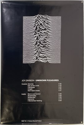 Lot 493 - JOY DIVISION - 2005 OFFICIALLY ISSUED UNKNOWN PLEASURES POSTER.