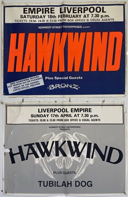 Lot 147 - HAWKWIND - ORIGINAL 1980S CONCERT POSTERS.
