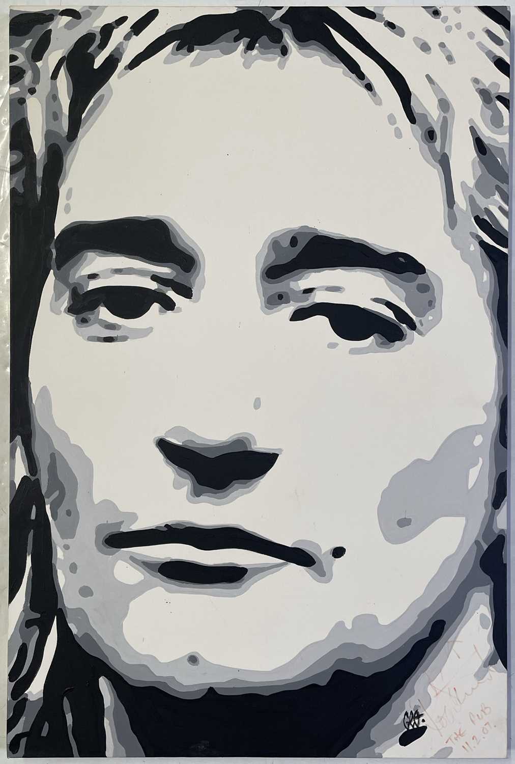 Lot 54 - ROD STEWART - SIGNED ART CANVAS.
