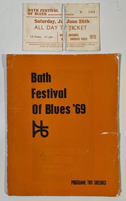 Lot 151 - BATH FESTIVAL 1969 - ORIGINAL TICKET AND PROGRAMME.