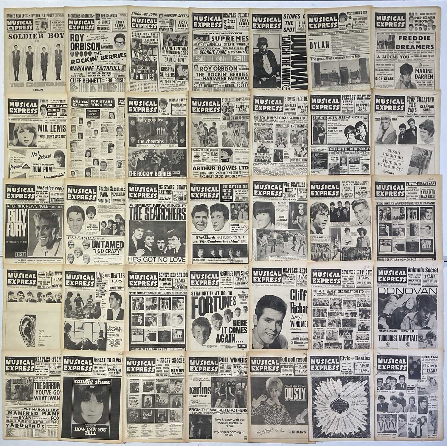 Lot 94 - 1960S MUSIC NEWSPAPERS INC NME / MELODY MAKER.