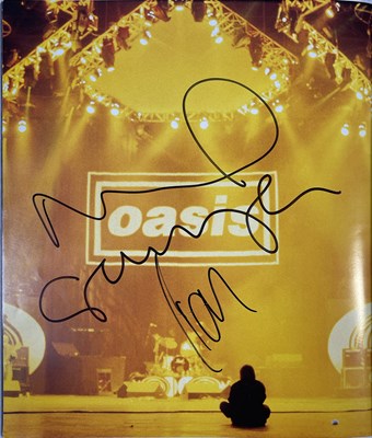 Lot 513 - OASIS - TOUR PROGRAMMES INC ONE SIGNED BY LIAM, NOEL AND BONEHEAD.