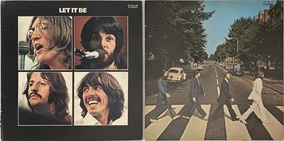 Lot 116 - THE BEATLES - ABBEY ROAD & LET IT BE LPs (ORIGINAL JAPANESE RED VINYL PRESSINGS)